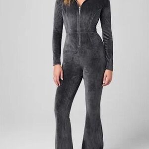 Fabletics Charcoal Ribbed Jumpsuit